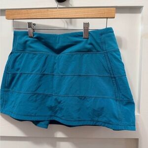 lululemon athletica Teal Blue Athletic Mini Skirt- in excellent used condition